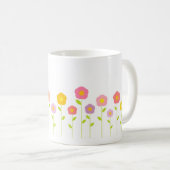Mug de fleurs pastel (Devant droit)