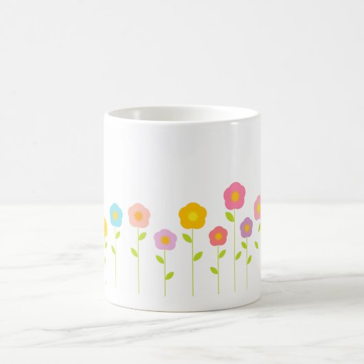 Mug de fleurs pastel (Centre)