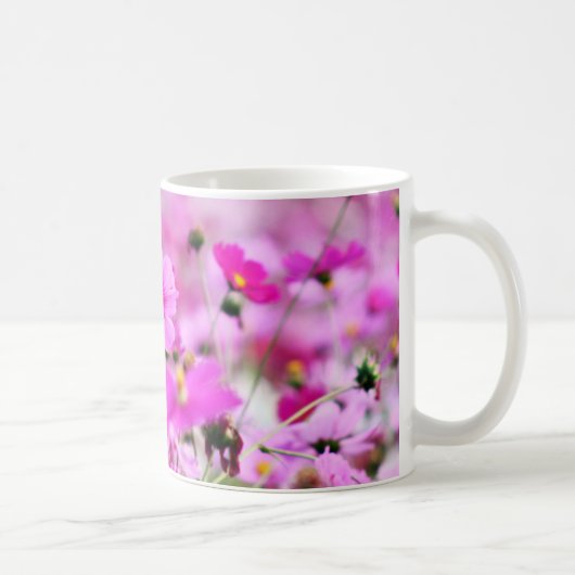 Mug de fleurs roses douces (Droite)