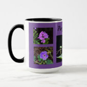 Mug de fleurs violettes (Gauche)