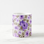 Mug de fleurs violettes spéciales (Centre)