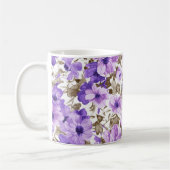 Mug de fleurs violettes spéciales (Gauche)