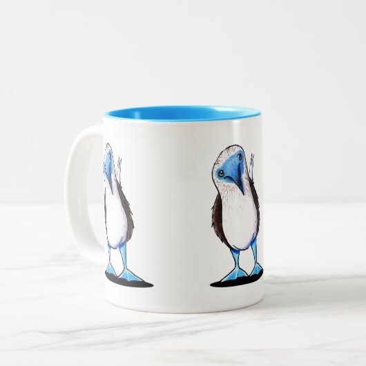 Mug de fond pied bleu (Devant gauche)