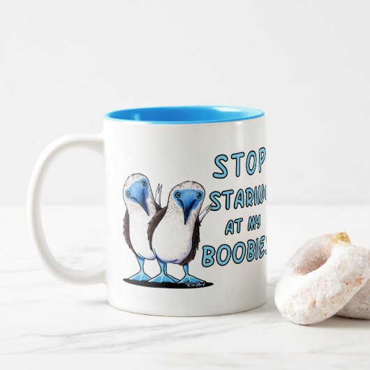 Mug de fond pied bleu (Avec donut)