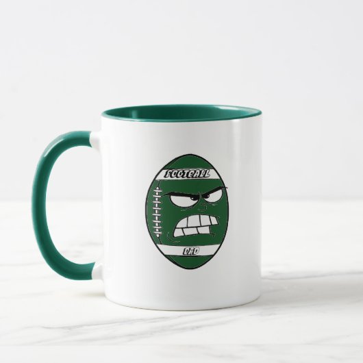 Mug de football vert foncé pour papa (Gauche)