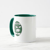 Mug de football vert foncé pour papa (Devant gauche)