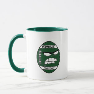 Mug de football vert foncé pour votre voisin