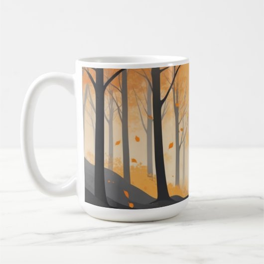 Mug de forêt d'automne - Coupe de café d'automne c (Gauche)
