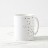 Mug de formule quadratique (Devant droit)