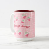 Mug de fraise toujours sucrée (Devant gauche)
