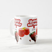 Mug de fraises joyeuse Mug d'anniversaire (Devant gauche)