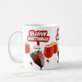 Mug de fraises joyeuse Mug d'anniversaire (Gauche)