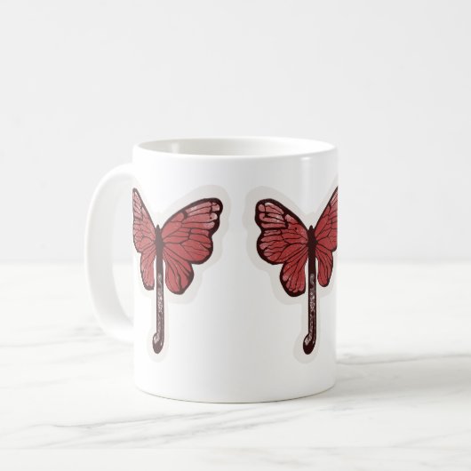 Mug de fusion à parapluie papillon (Devant gauche)