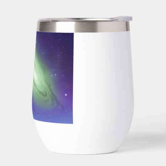 Mug de galaxie cosmique - Nebula verte sur le mont (Gauche)