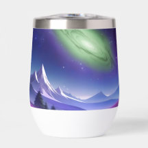 Mug de galaxie cosmique - Nebula verte sur le mont