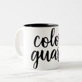 Mug de garde couleur personnalisable (Devant gauche)