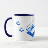 Mug de garde frontale - thème bleu (Gauche)