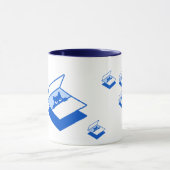 Mug de garde frontale - thème bleu (Centre)