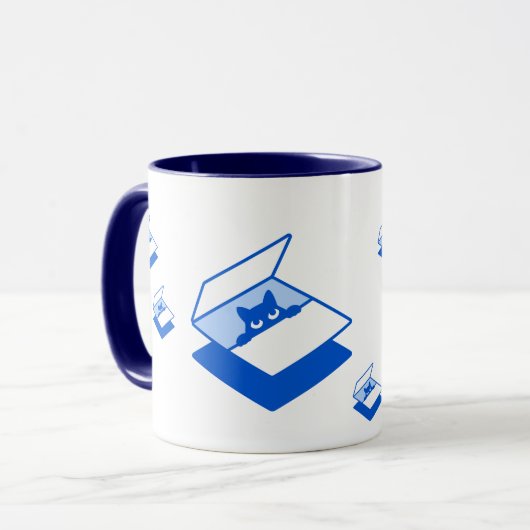 Mug de garde frontale - thème bleu (Devant gauche)