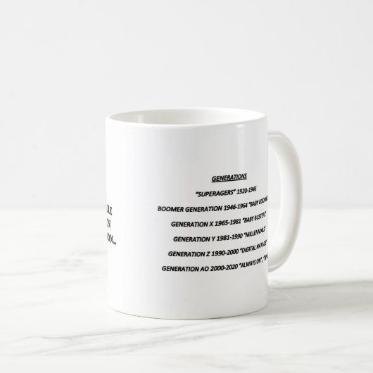 MUG DE GÉNÉRATION CHOISI (Devant droit)