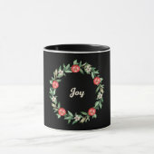 Mug de gerbes de Noël rose Floral | Joie (Centre)
