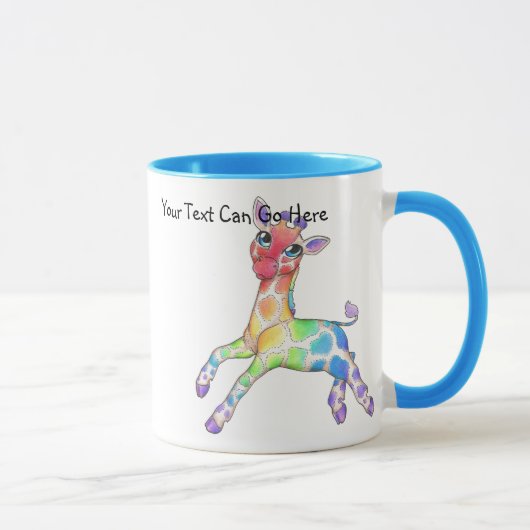 Mug de girafe colorée (Droite)
