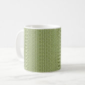 Mug de glam raffiné, vert olive (Devant gauche)