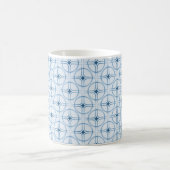 Mug de glam rétro, bleu royal (Centre)