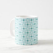 Mug de glam rétro, Turquoise (Devant gauche)