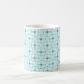 Mug de glam rétro, Turquoise (Centre)