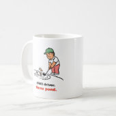 Mug de golf amusant : Driver à 400 £, même étang (Devant gauche)