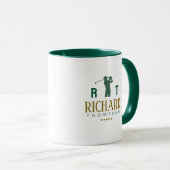 Mug de golf avec nom pour les golfeurs élégants (Devant droit)