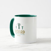 Mug de golf avec nom pour les golfeurs élégants (Devant gauche)