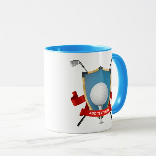 Mug de golf Combo personnalisé (Devant droit)