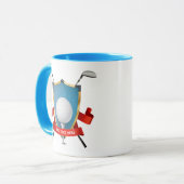 Mug de golf Combo personnalisé (Devant gauche)