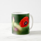 Mug de graines de pavot rouge (Devant droit)