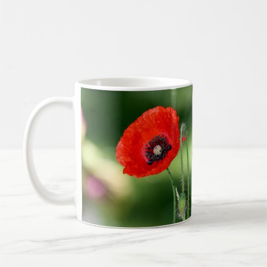 Mug de graines de pavot rouge (Gauche)