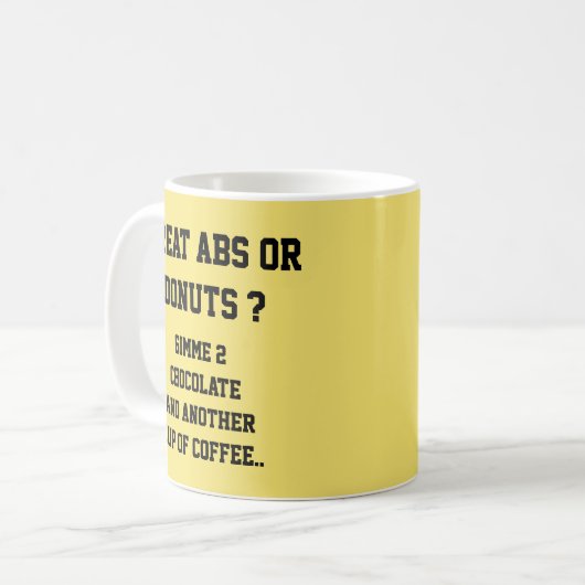 Mug De Grands Abs Ou Des Donuts ? (Devant gauche)