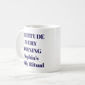 Mug de gratitude chaque matin (Devant gauche)