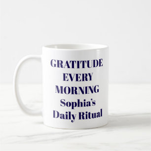Mug de gratitude chaque matin