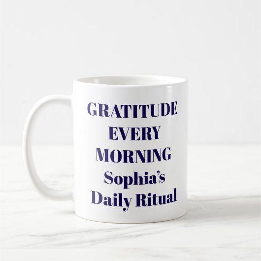 Mug de gratitude chaque matin (Gauche)