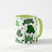 Mug de grenouille drôle (Devant droit)