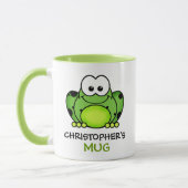Mug de grenouille personnalisée (Gauche)