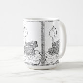 Mug de grenouille (transparent) (Devant droit)