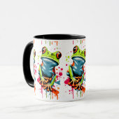 Mug de grenouille tropicale - Mug de café prince d (Devant gauche)