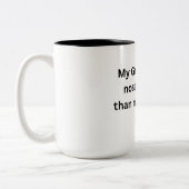 Mug de Greyhound amusant - Nez long, Attention cou (Gauche)
