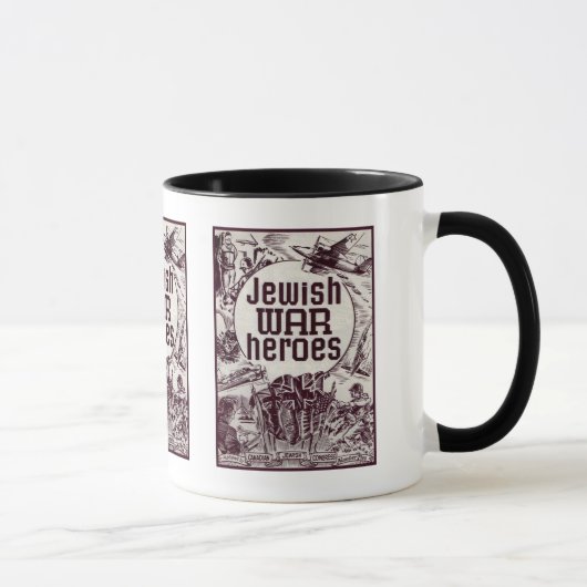 Mug De guerre de héros conception juive en second lieu (Droite)