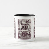 Mug De guerre de héros conception juive en second lieu (Centre)