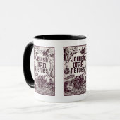 Mug De guerre de héros conception juive en second lieu (Devant gauche)