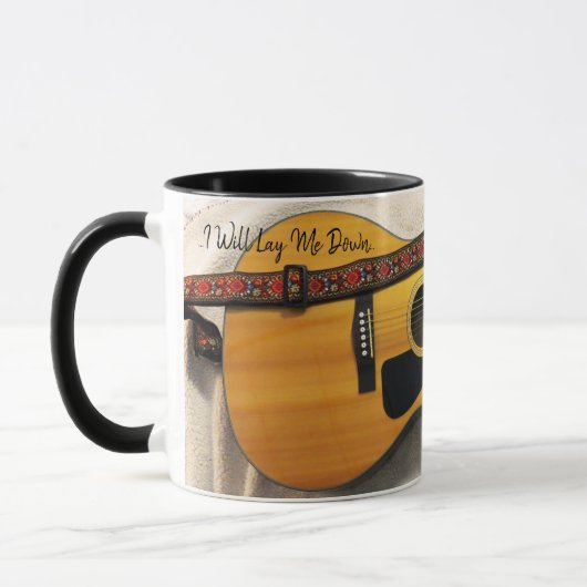 Mug de guitare populaire avec texte (Gauche)